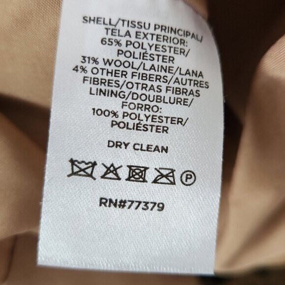 ANN TAYLOR | Animal Print Moto Jacket Wool Sz XS - Picture 7 of 8